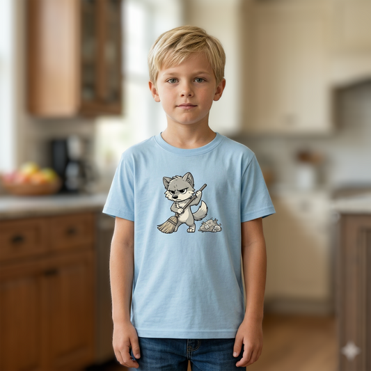 Grumpy Wolf Kid—Sweep the Floor