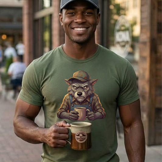 A Grumpy Wolf Graphic T‑Shirt