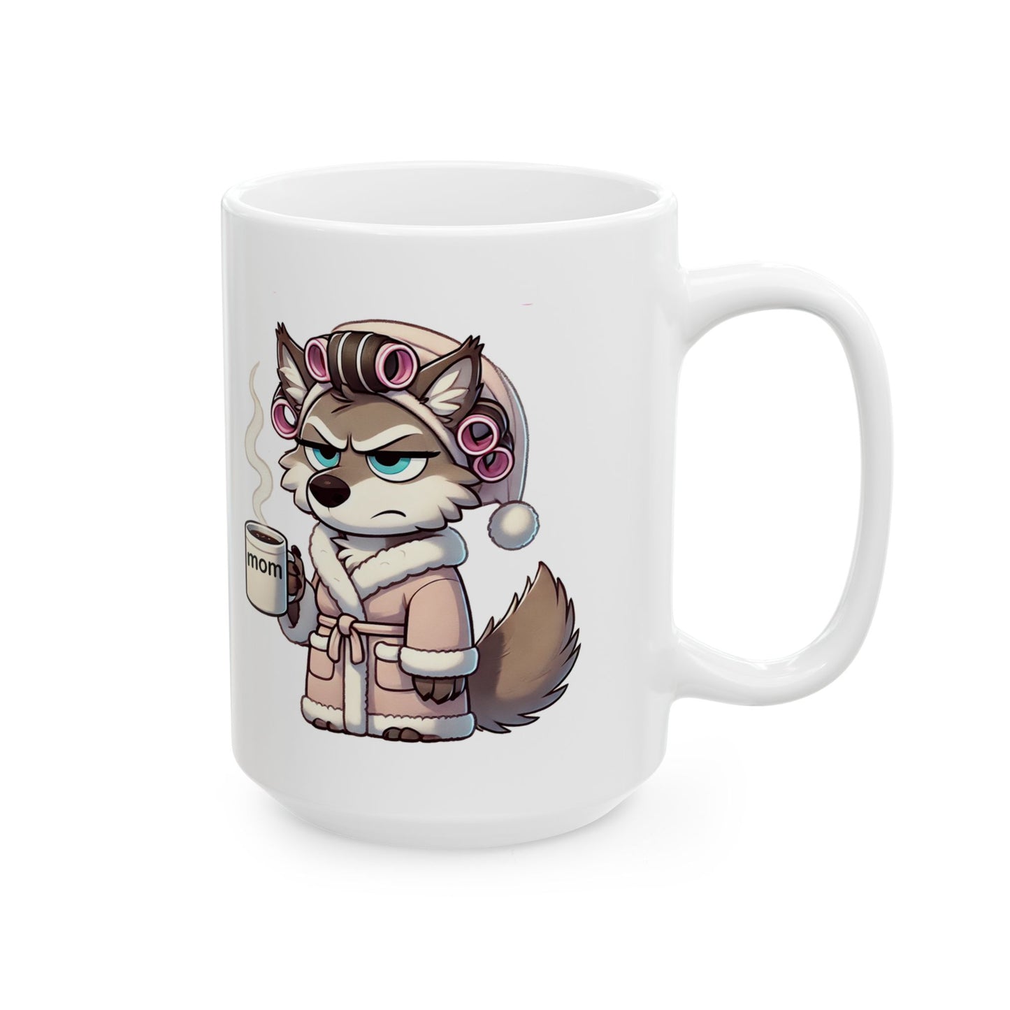 CURLERS AND COFFEE -BLUE EYES MOM CUP - MUG