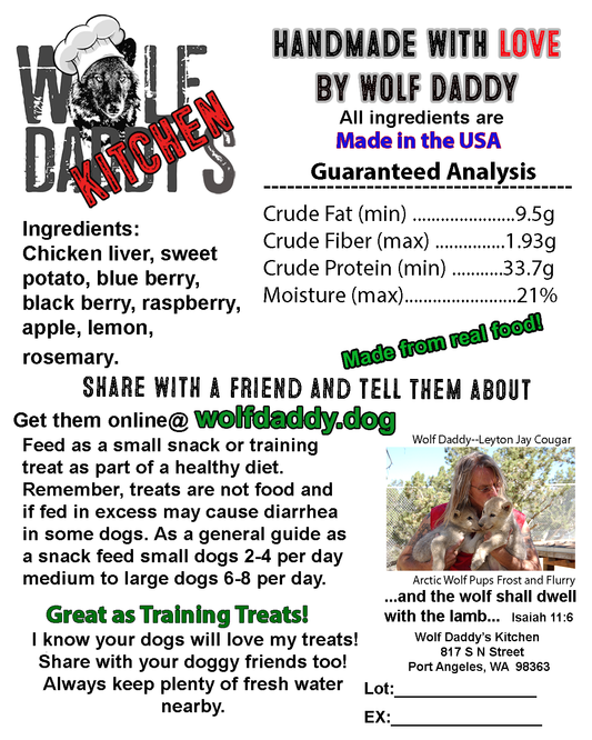 Wolf Daddy's Chicken Liver Small Bites