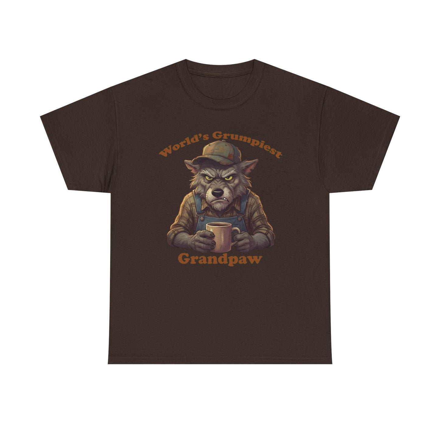Grandpaw T-Shirt – "World's Grumpiest" Wolf Grandpaw