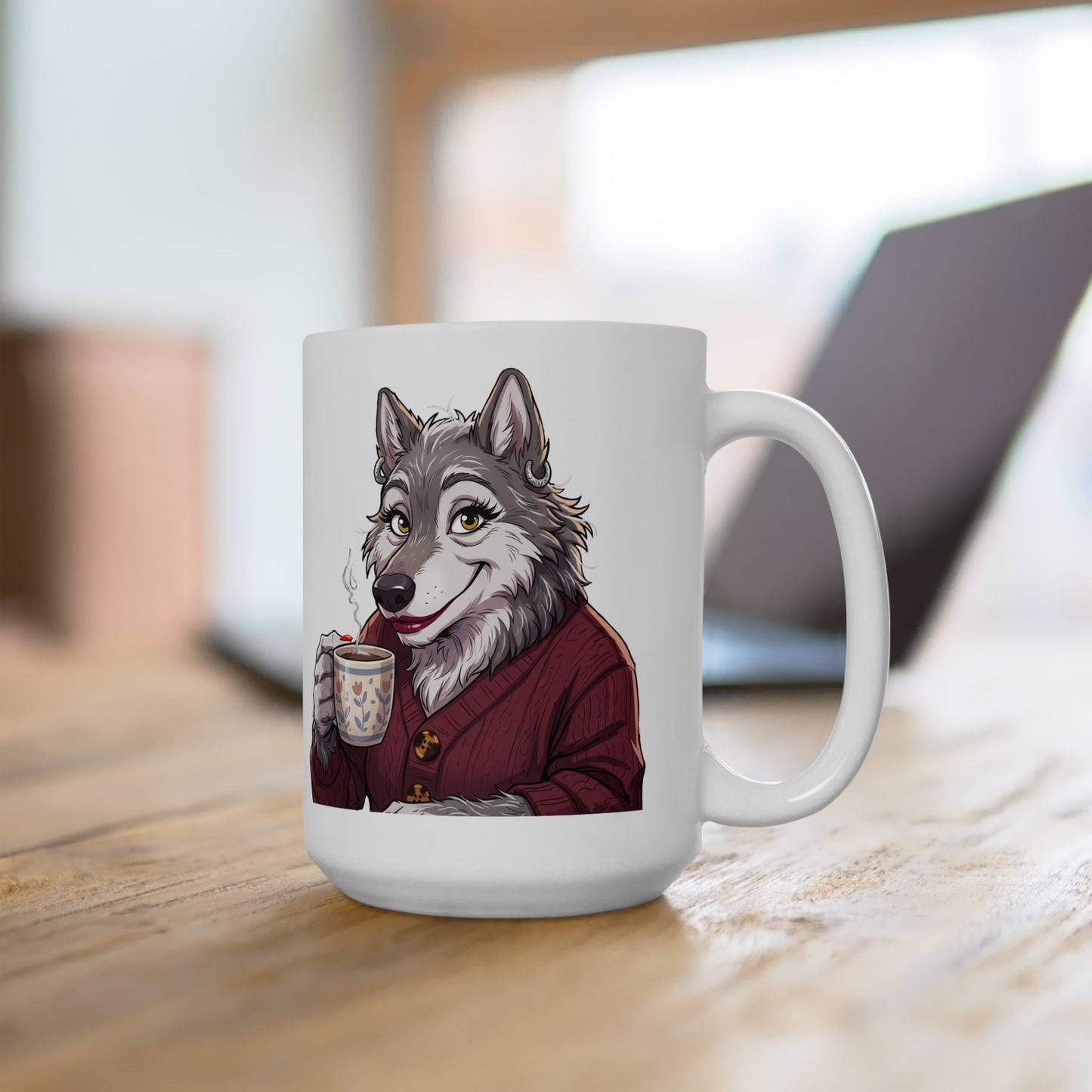 Wolf Lady - Coffee Mug (15oz)