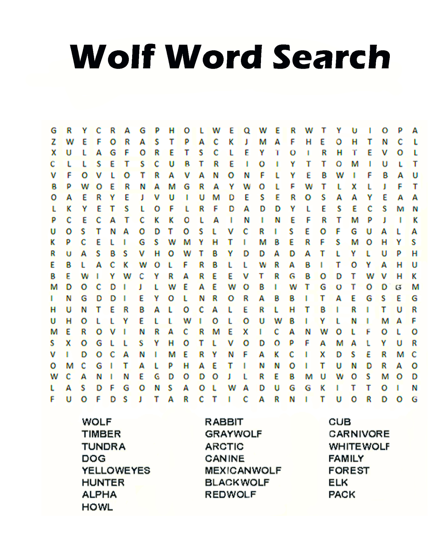 THE WOLF FAMILY A Christian educational coloring book