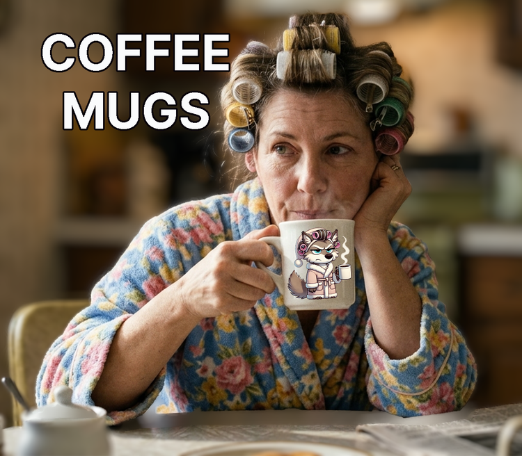 GRUMPY WOLF COFFEE MUG COLLECTION