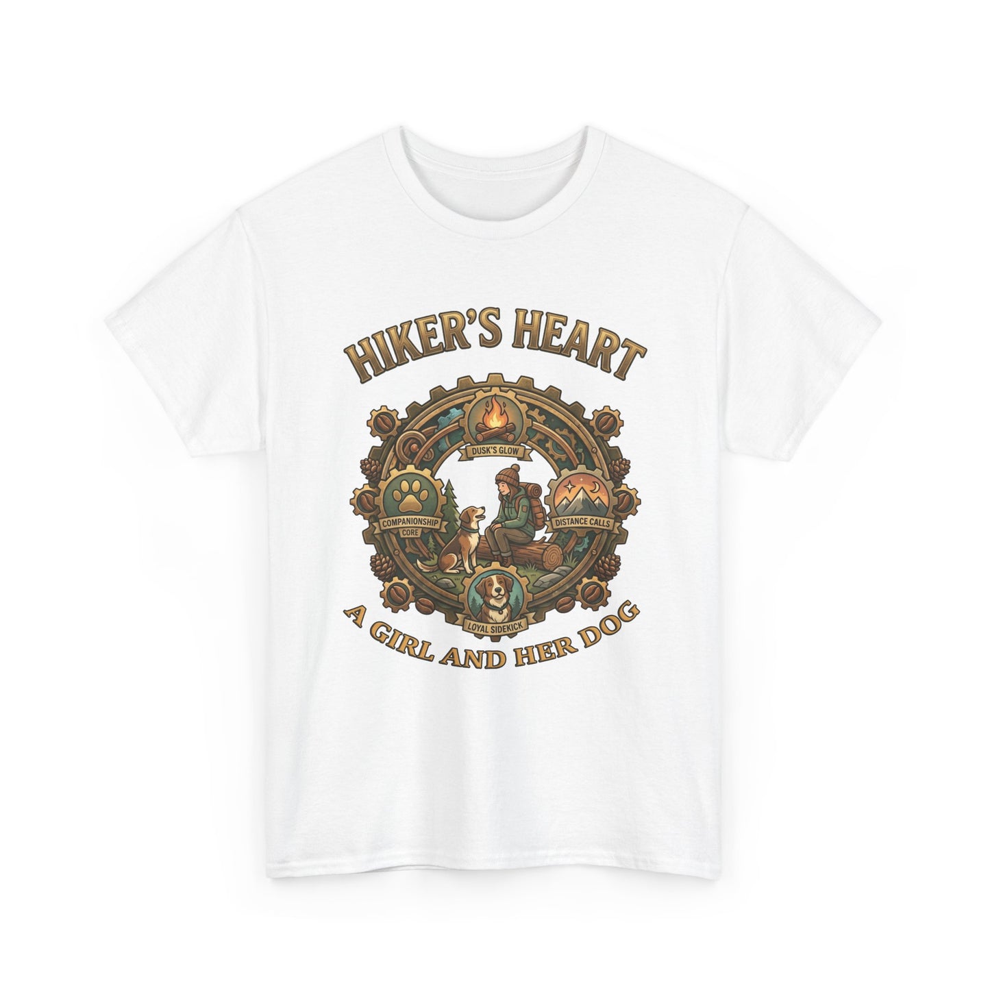 Hiker's Heart  — "A Girl and Her Dog" Vintage Outdoor Tee