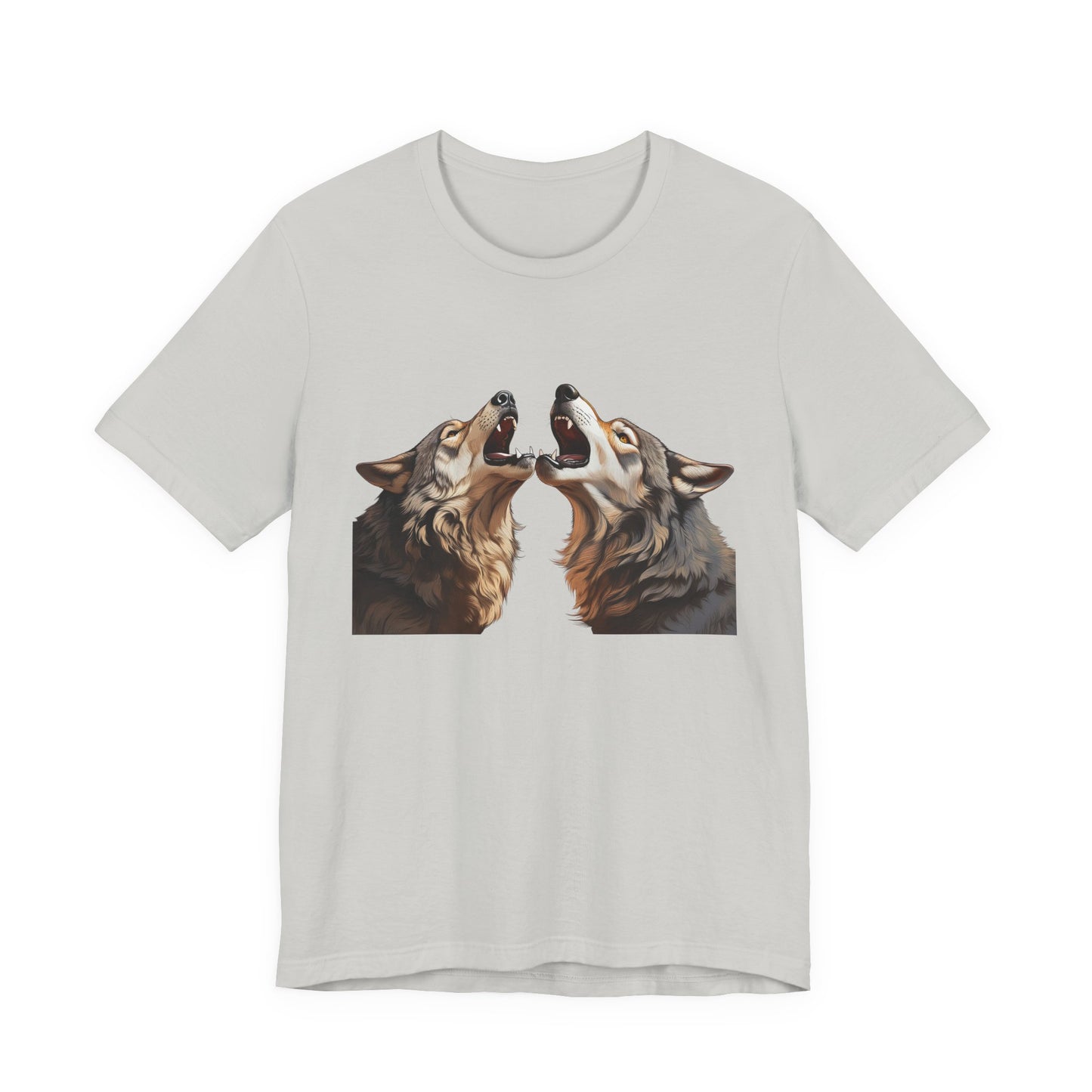 Dualing Wolf Howls - T‑Shirt