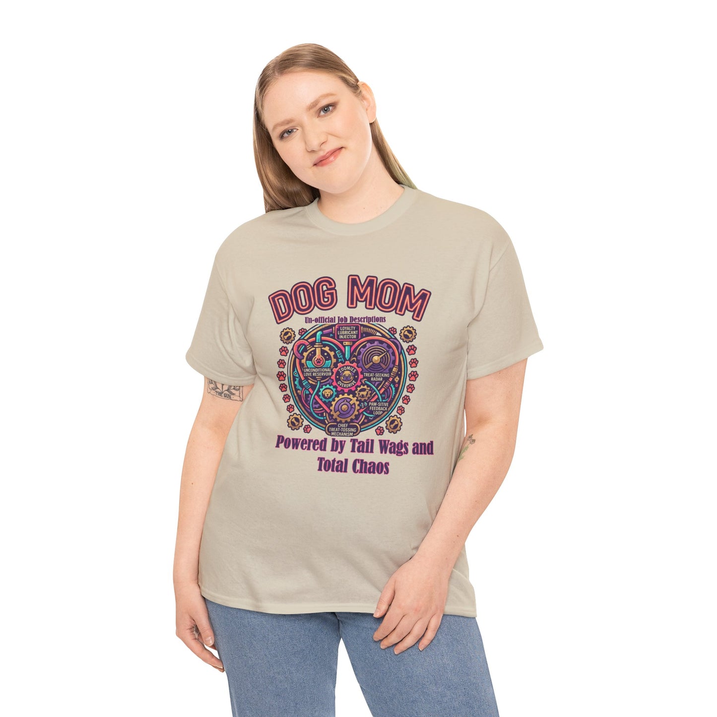 Dog Mom T-Shirt —Colorful Heart Pet Mom
