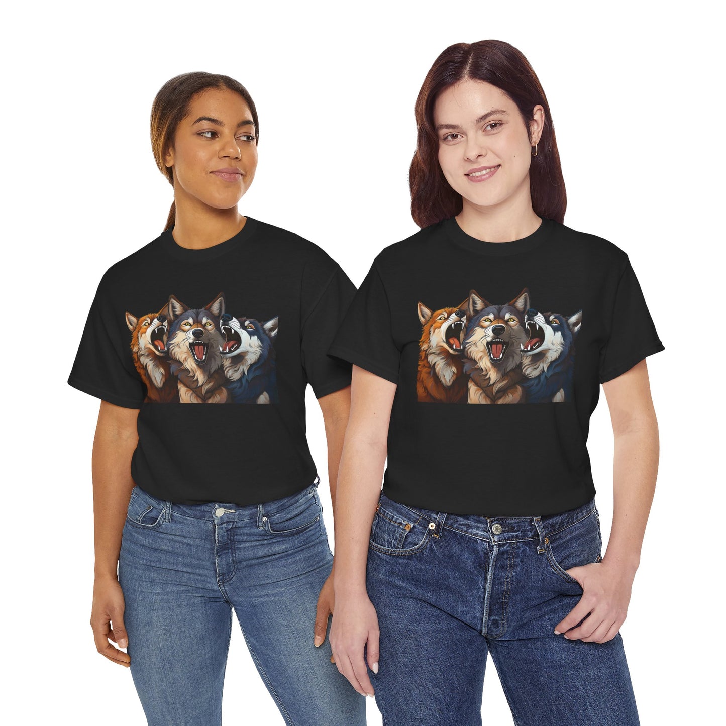 SINGING TRIO of WOLVES - T SHIRT