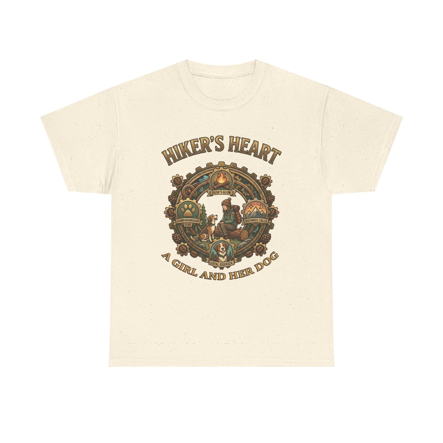 Hiker's Heart  — "A Girl and Her Dog" Vintage Outdoor Tee