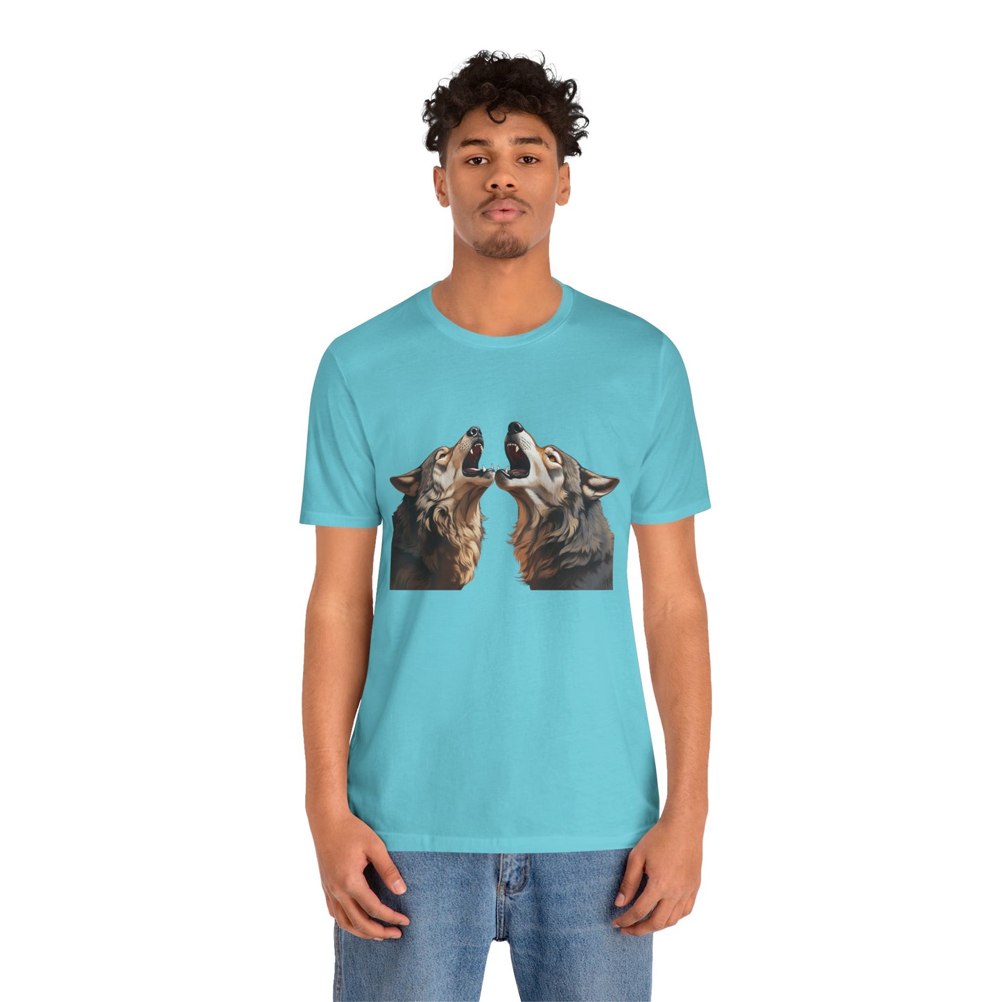 Dualing Wolf Howls - T‑Shirt