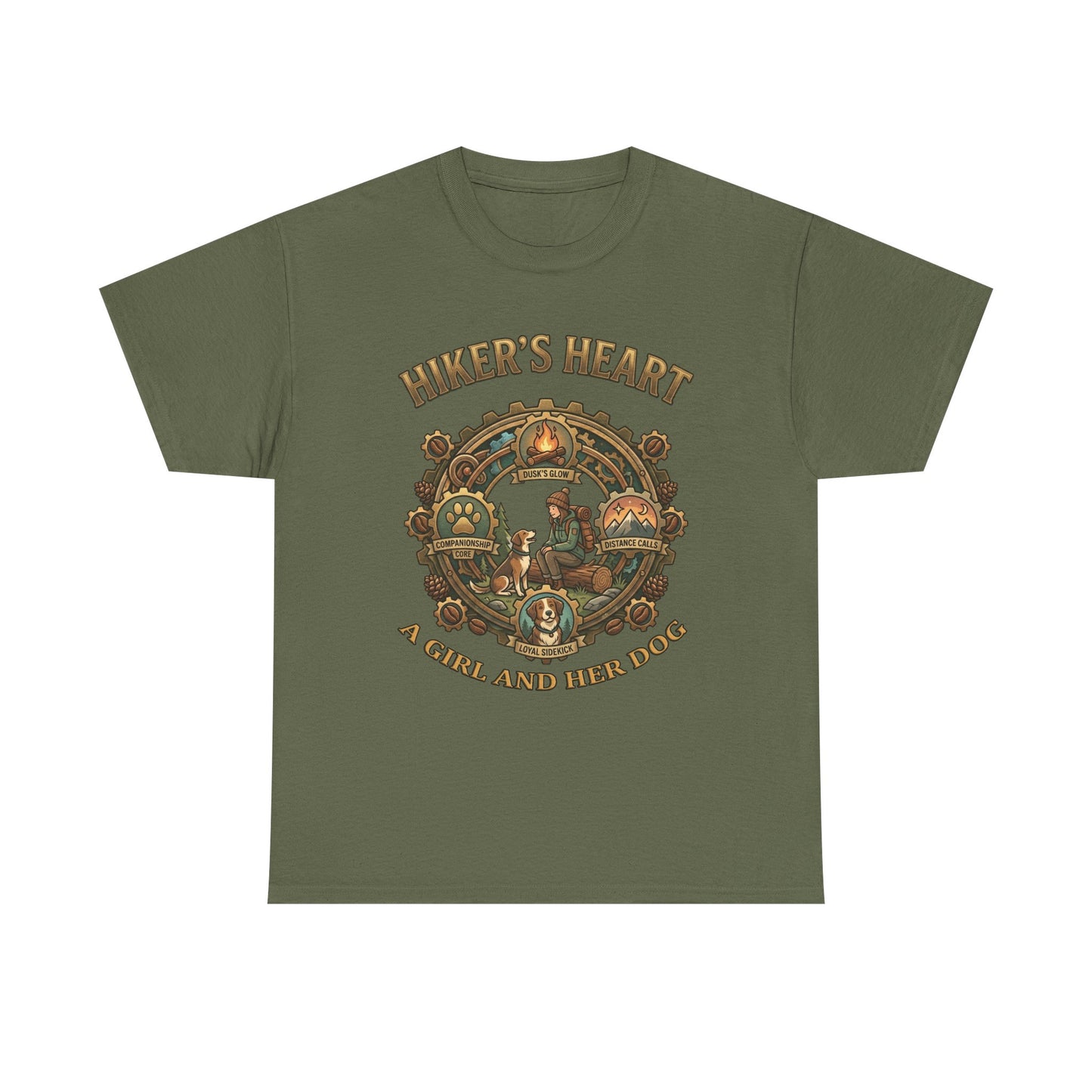 Hiker's Heart  — "A Girl and Her Dog" Vintage Outdoor Tee