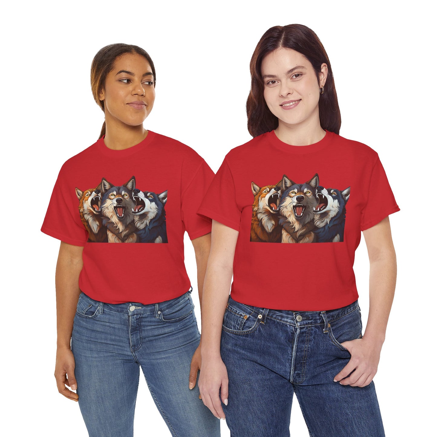 SINGING TRIO of WOLVES - T SHIRT