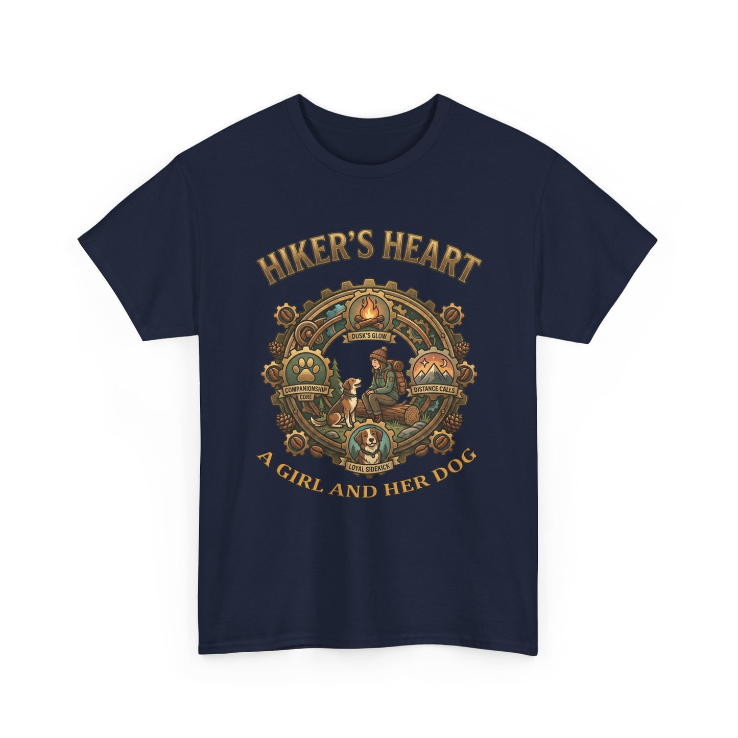 Hiker's Heart  — "A Girl and Her Dog" Vintage Outdoor Tee