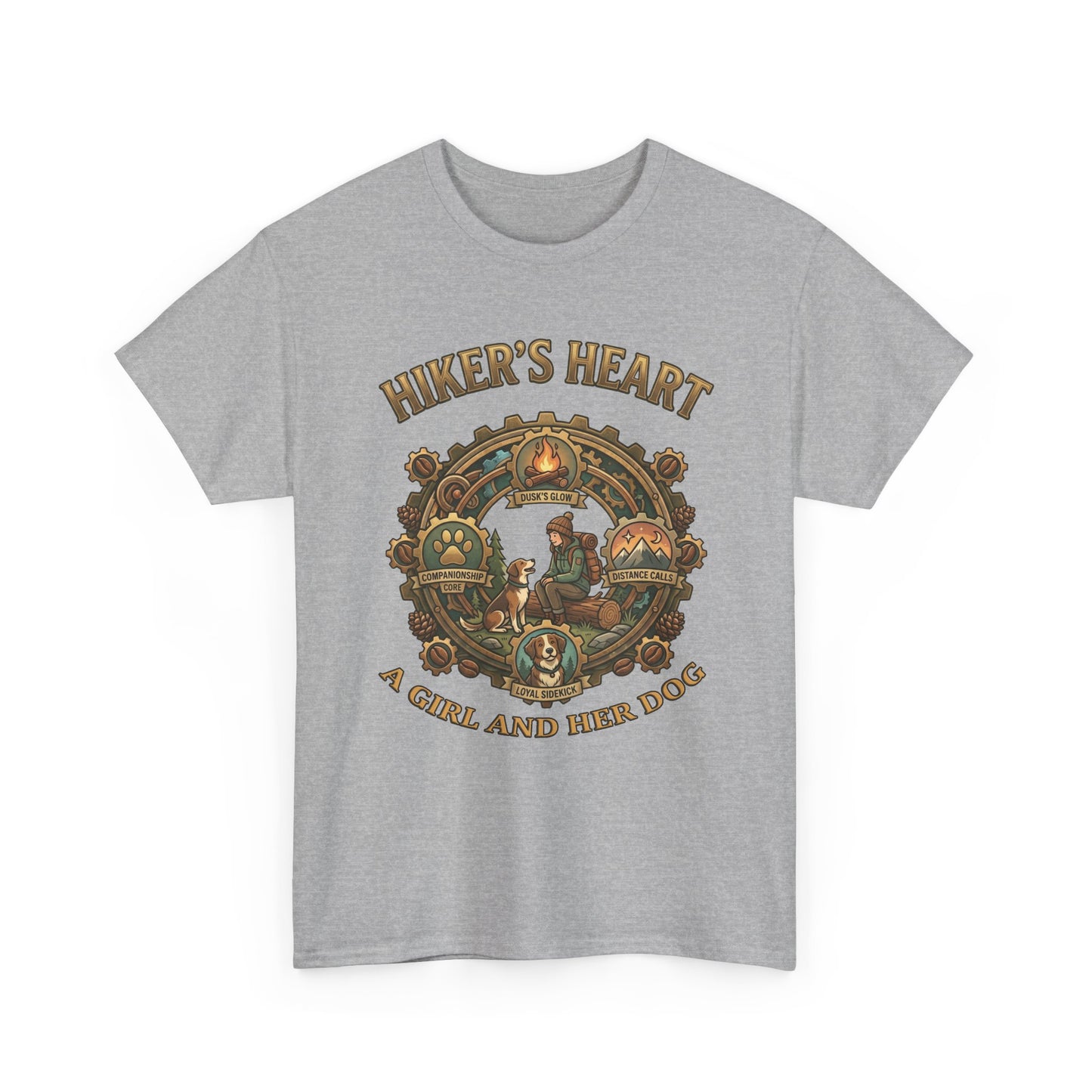 Hiker's Heart  — "A Girl and Her Dog" Vintage Outdoor Tee