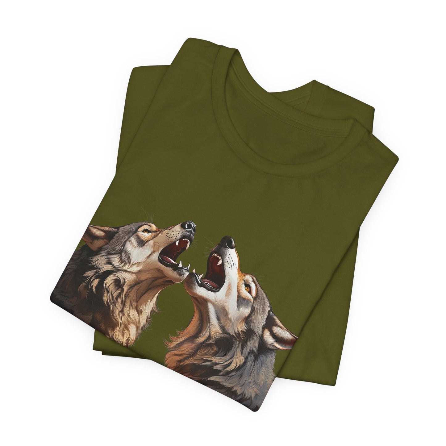 Dualing Wolf Howls - T‑Shirt