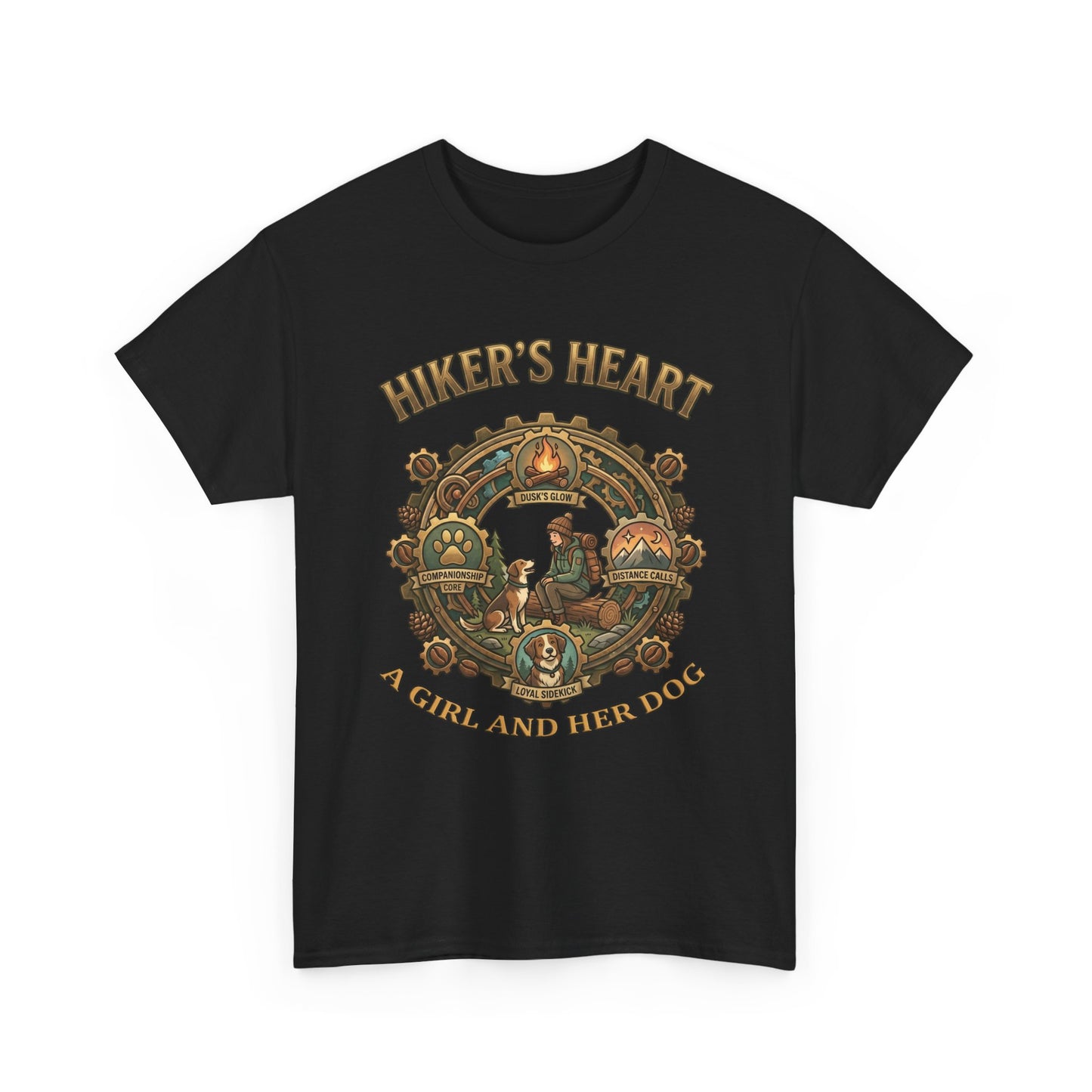 Hiker's Heart  — "A Girl and Her Dog" Vintage Outdoor Tee