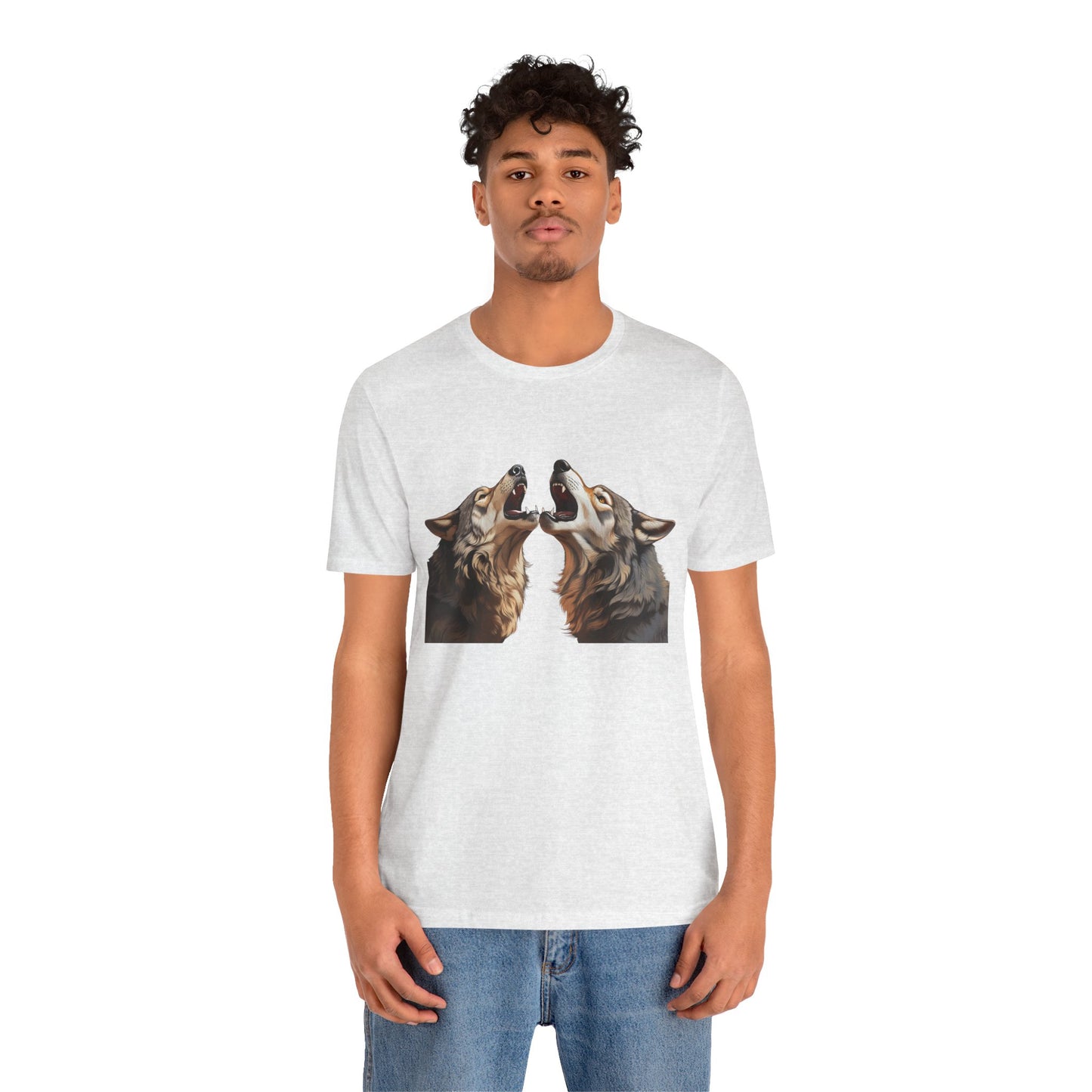 Dualing Wolf Howls - T‑Shirt