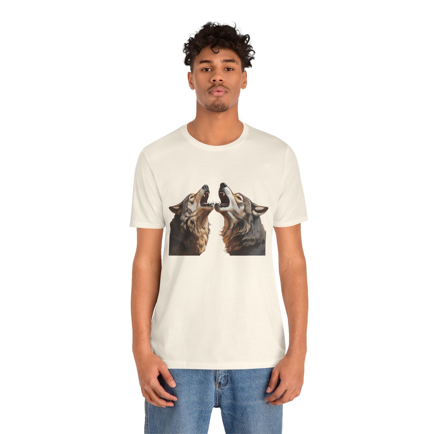 Dualing Wolf Howls - T‑Shirt