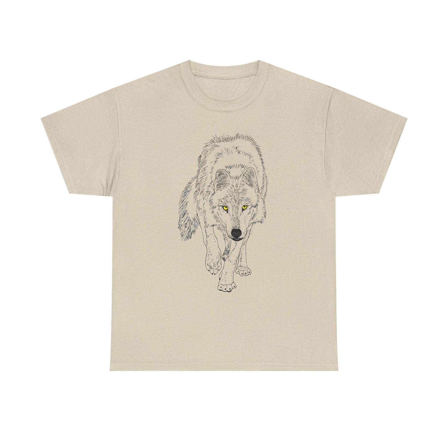 Stalking Wolf  -  Light Background Graphic Tee
