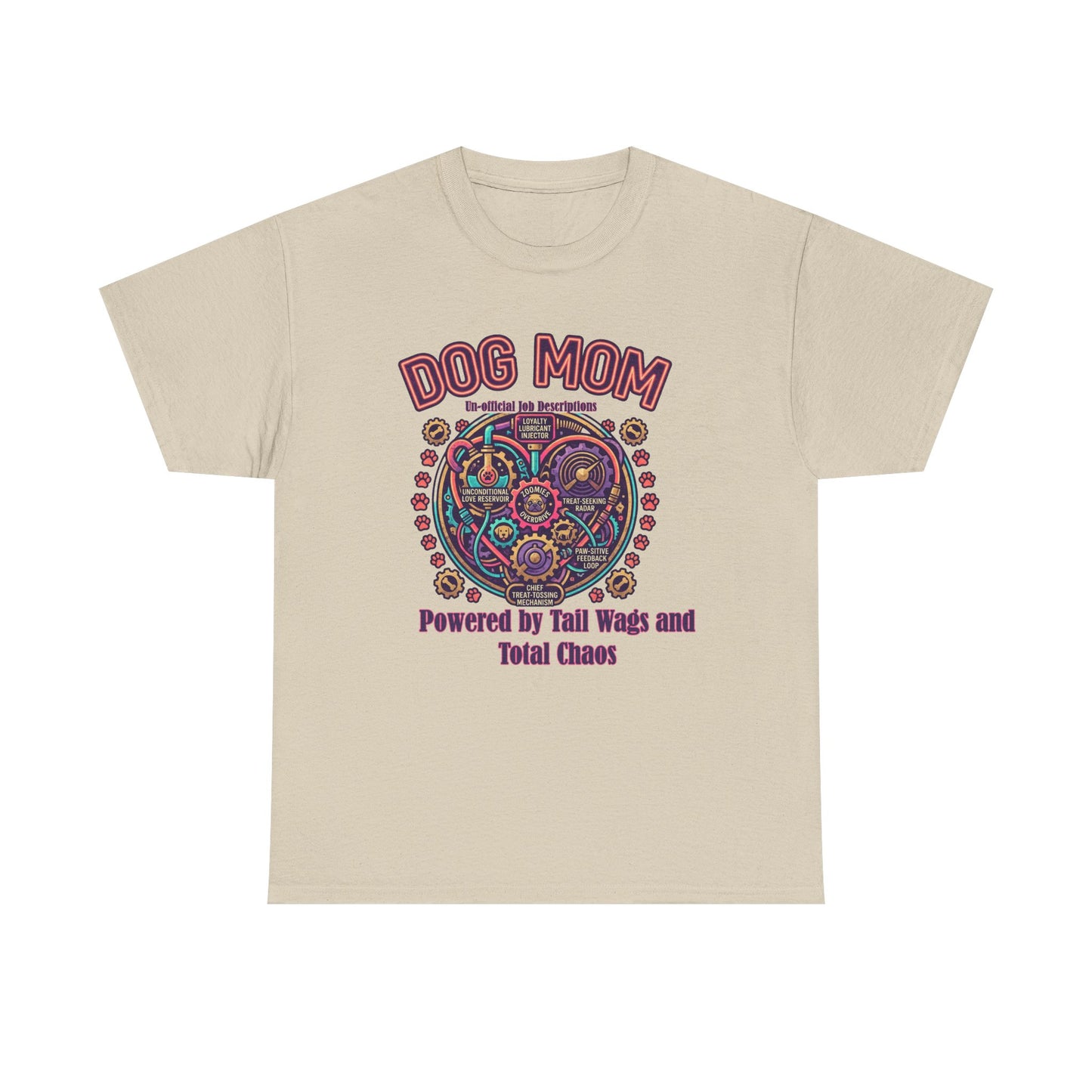 Dog Mom T-Shirt —Colorful Heart Pet Mom