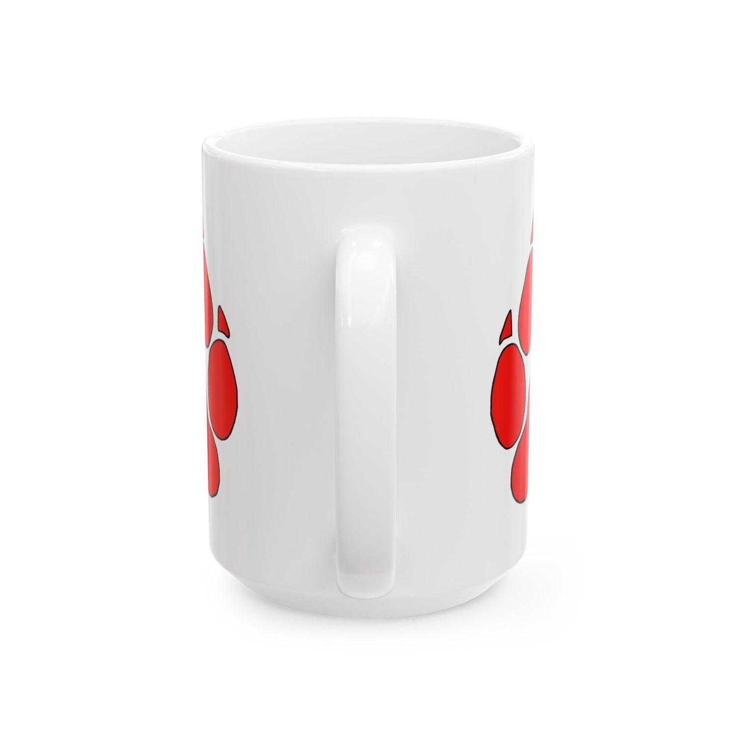 Red Paw Print  Coffee Cup (11oz, 15oz)