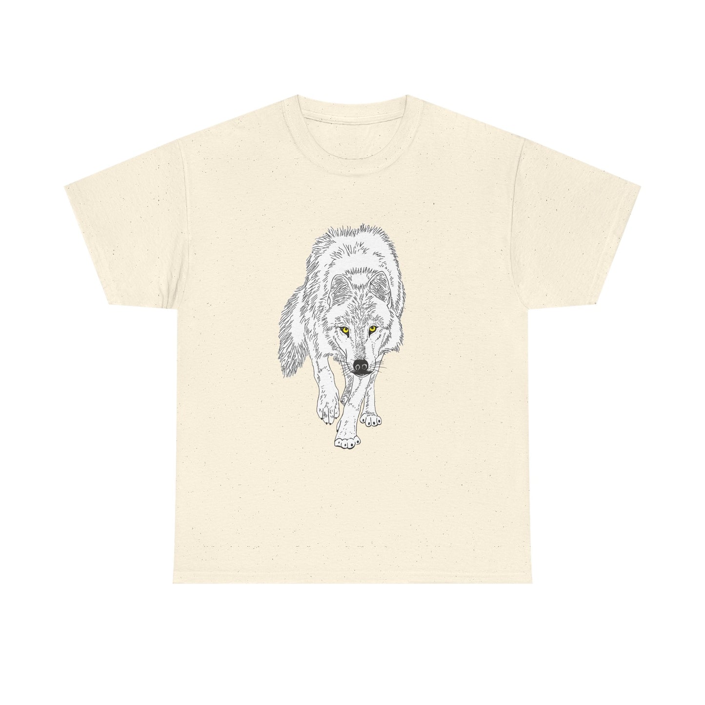 Stalking Wolf  - T‑Shirt Dark Background