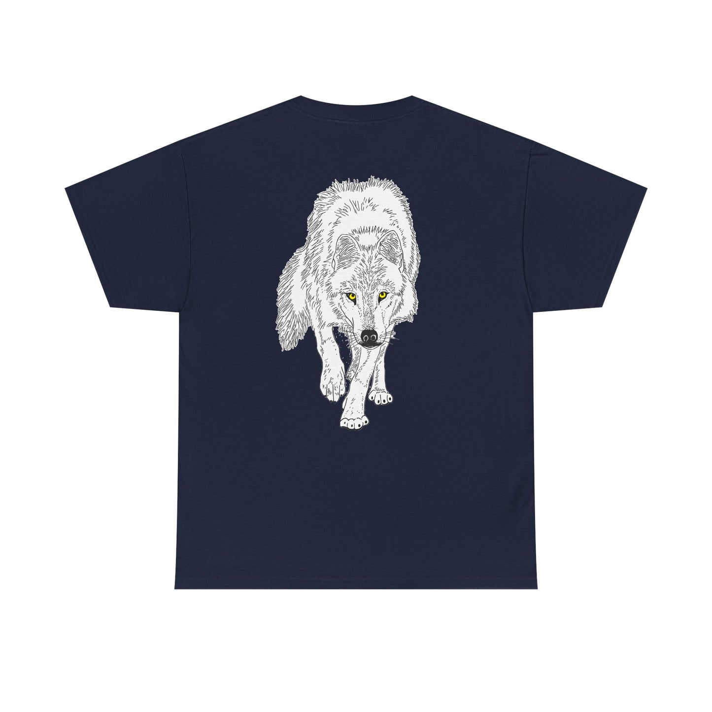 Stalking Wolf - Back of Shirt Design