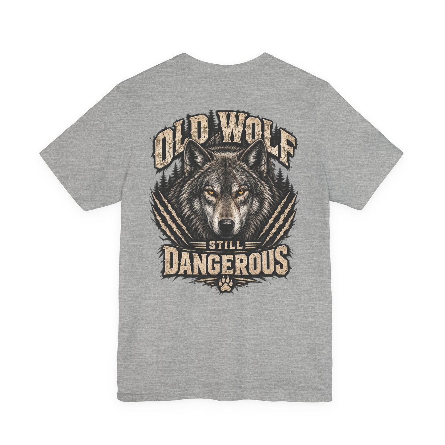 Old Wolf Still Dangerous T‑Shirt – 'Dog Dad' Graphic Tee