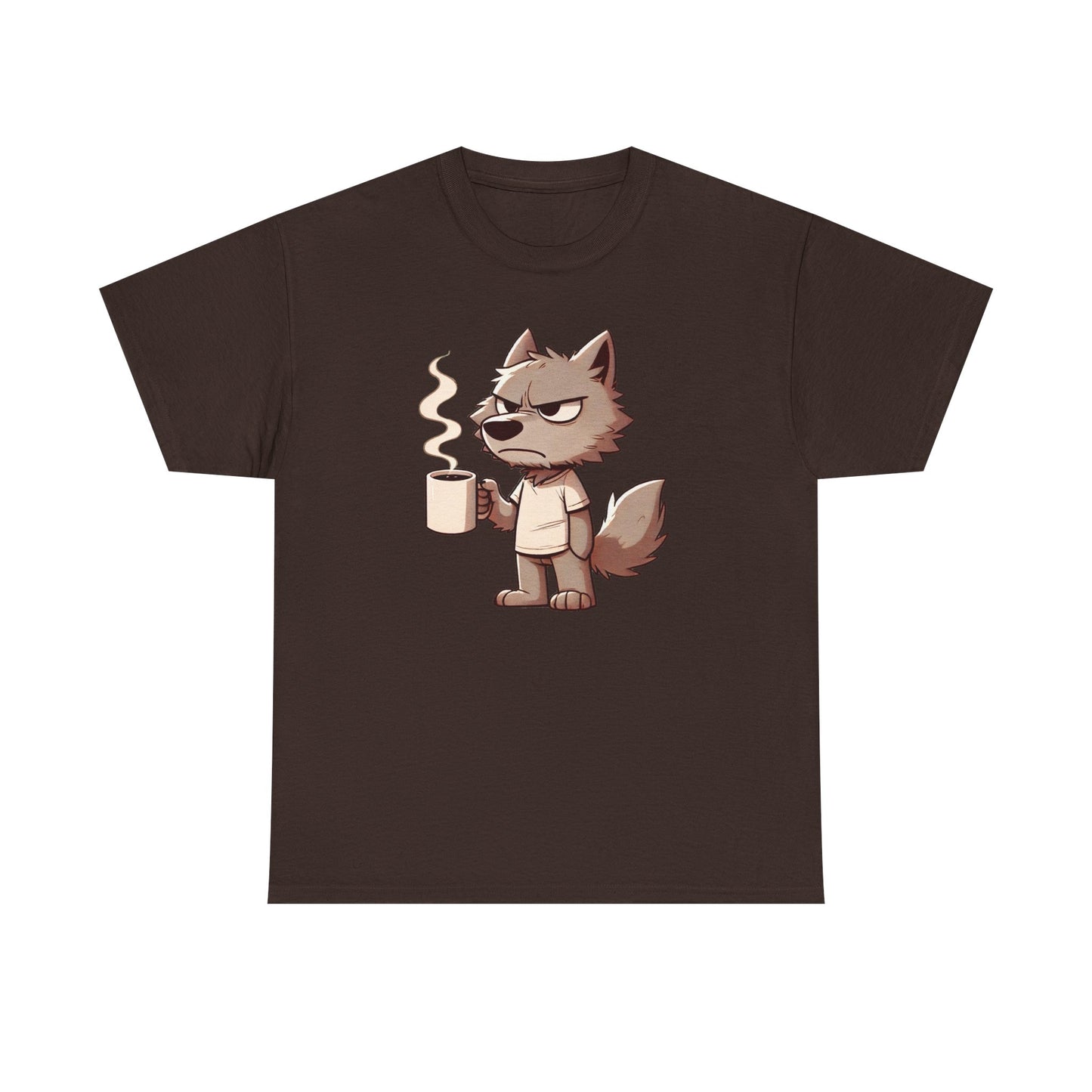 Grumpy Coffee Wolf T-Shirt