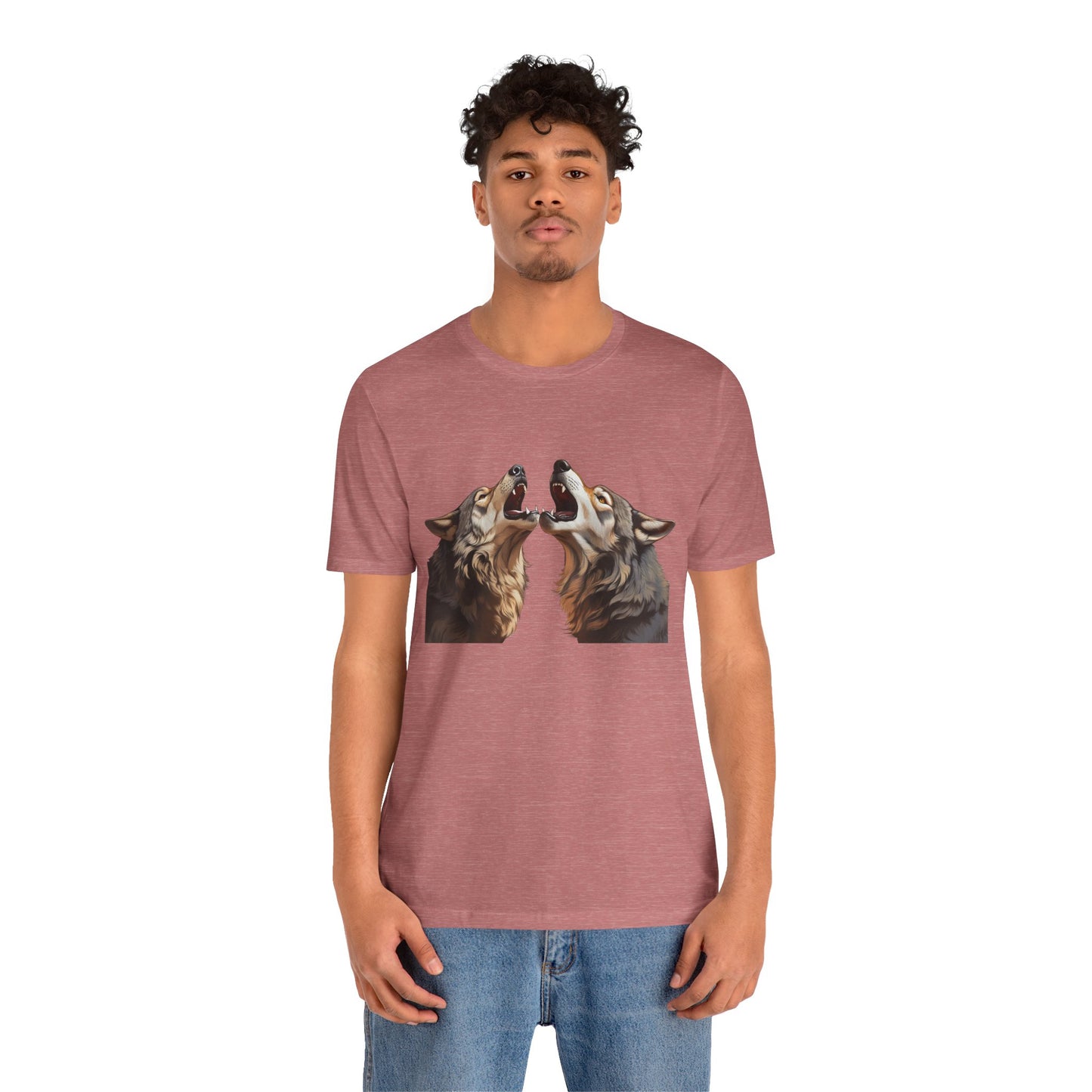 Dualing Wolf Howls - T‑Shirt