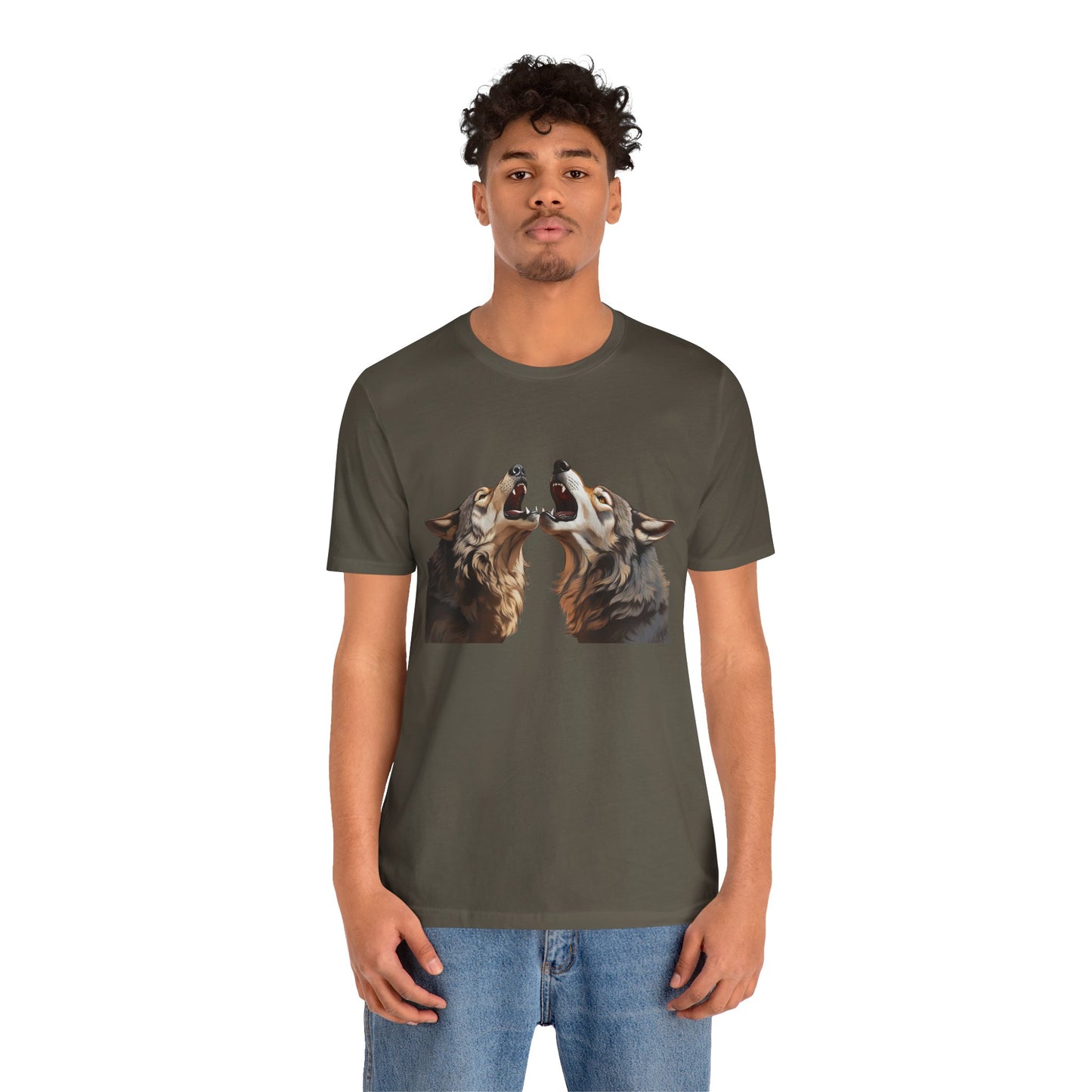 Dualing Wolf Howls - T‑Shirt