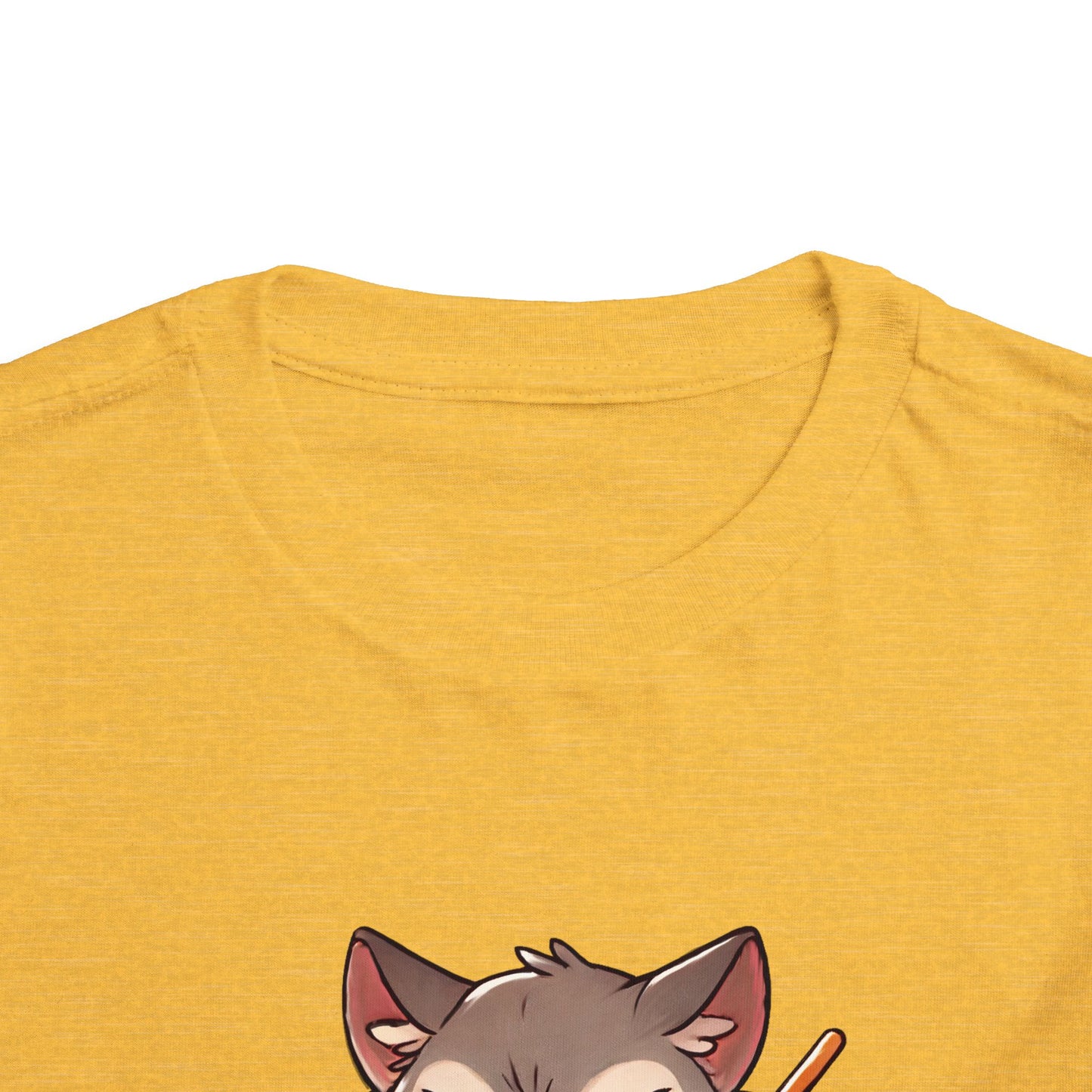 Toddler Tee — Grumpy Wolf girl with mop