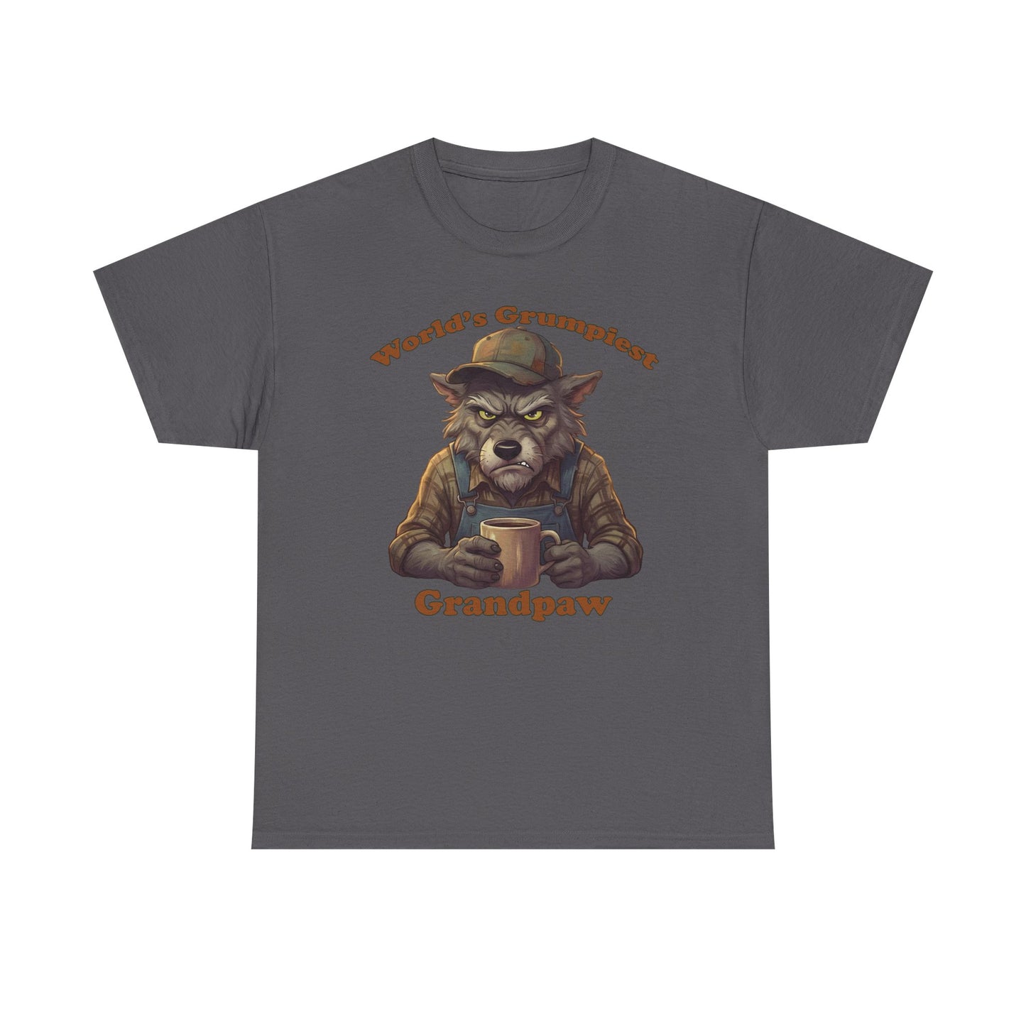 Grandpaw T-Shirt – "World's Grumpiest" Wolf Grandpaw