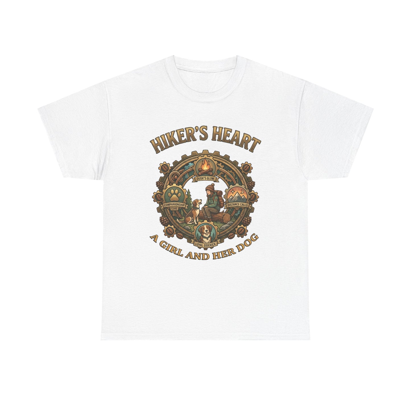 Hiker's Heart  — "A Girl and Her Dog" Vintage Outdoor Tee