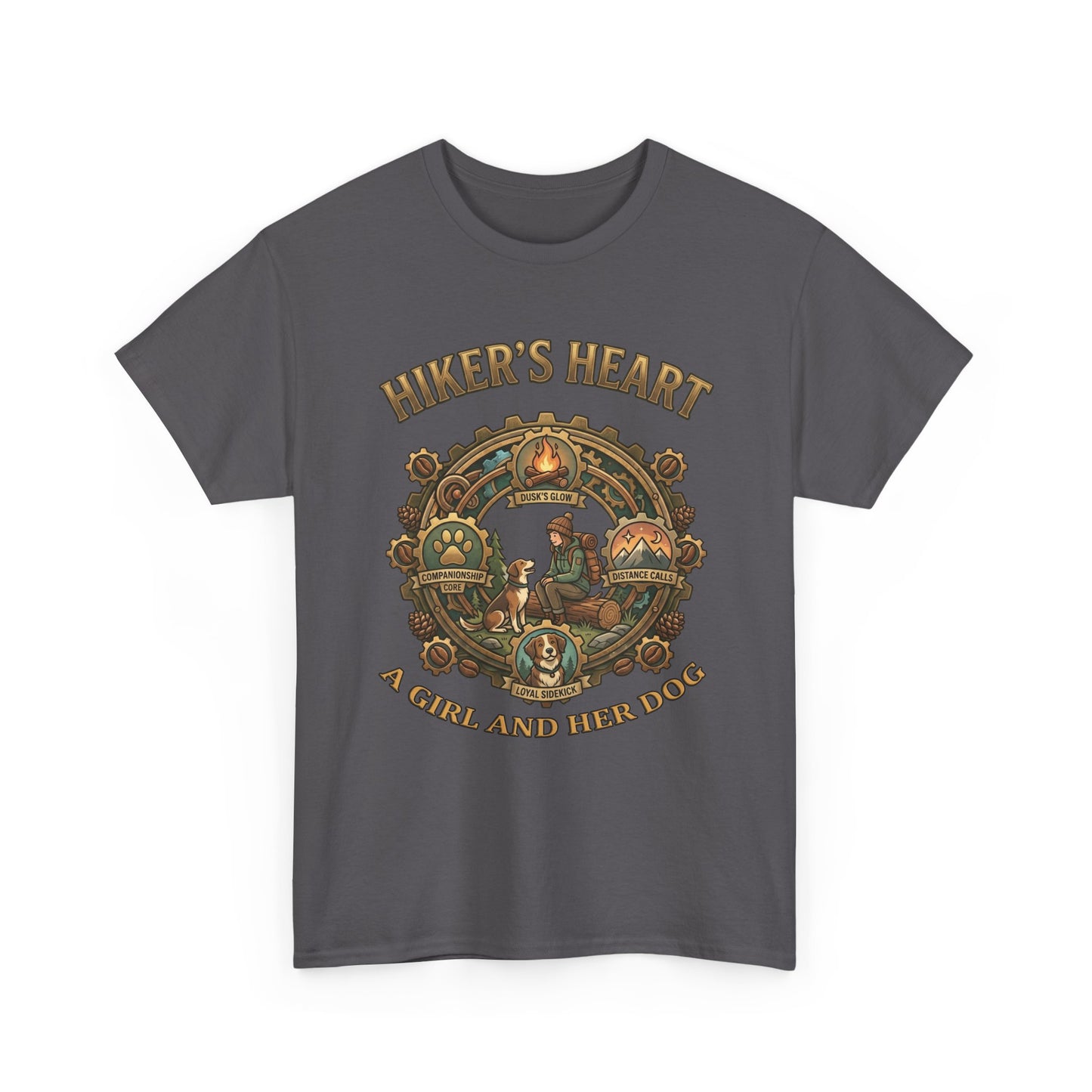 Hiker's Heart  — "A Girl and Her Dog" Vintage Outdoor Tee