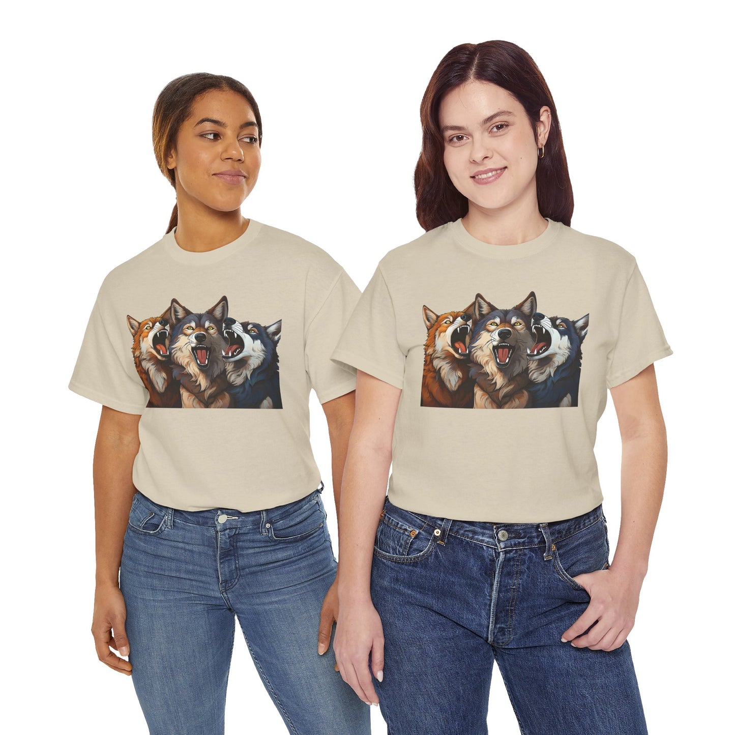 SINGING TRIO of WOLVES - T SHIRT