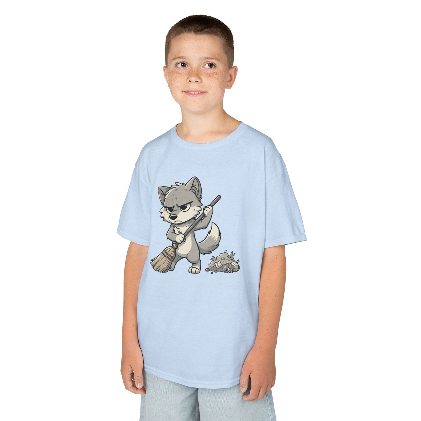 Grumpy Wolf Kid—Sweep the Floor
