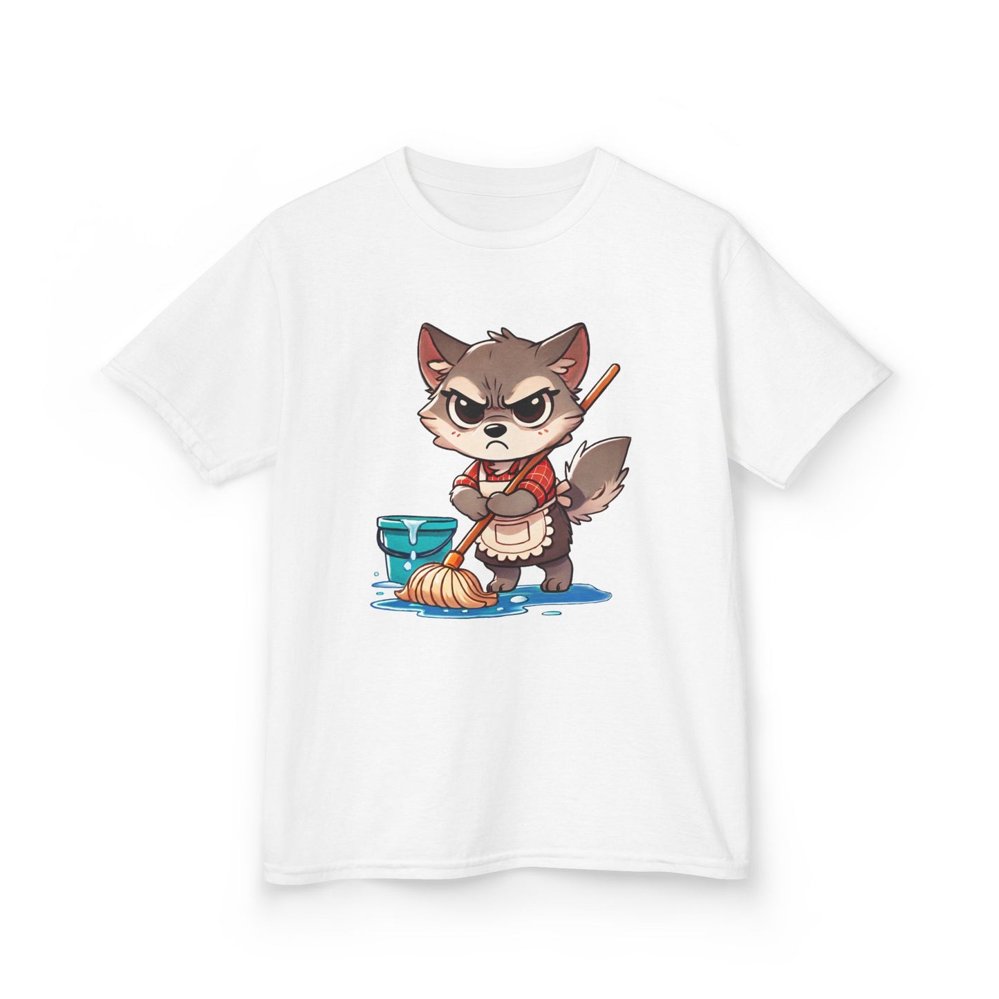 Grumpy Wolf Kid—Mop the Floor