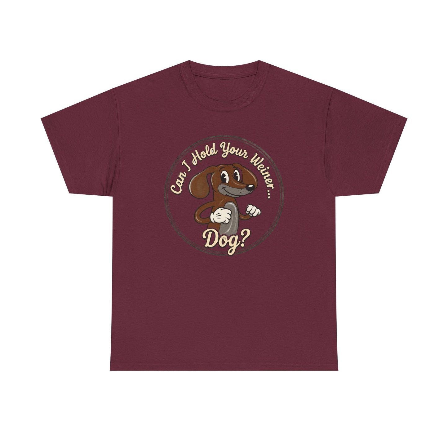 Vintage Cartoon  Weiner Dog T