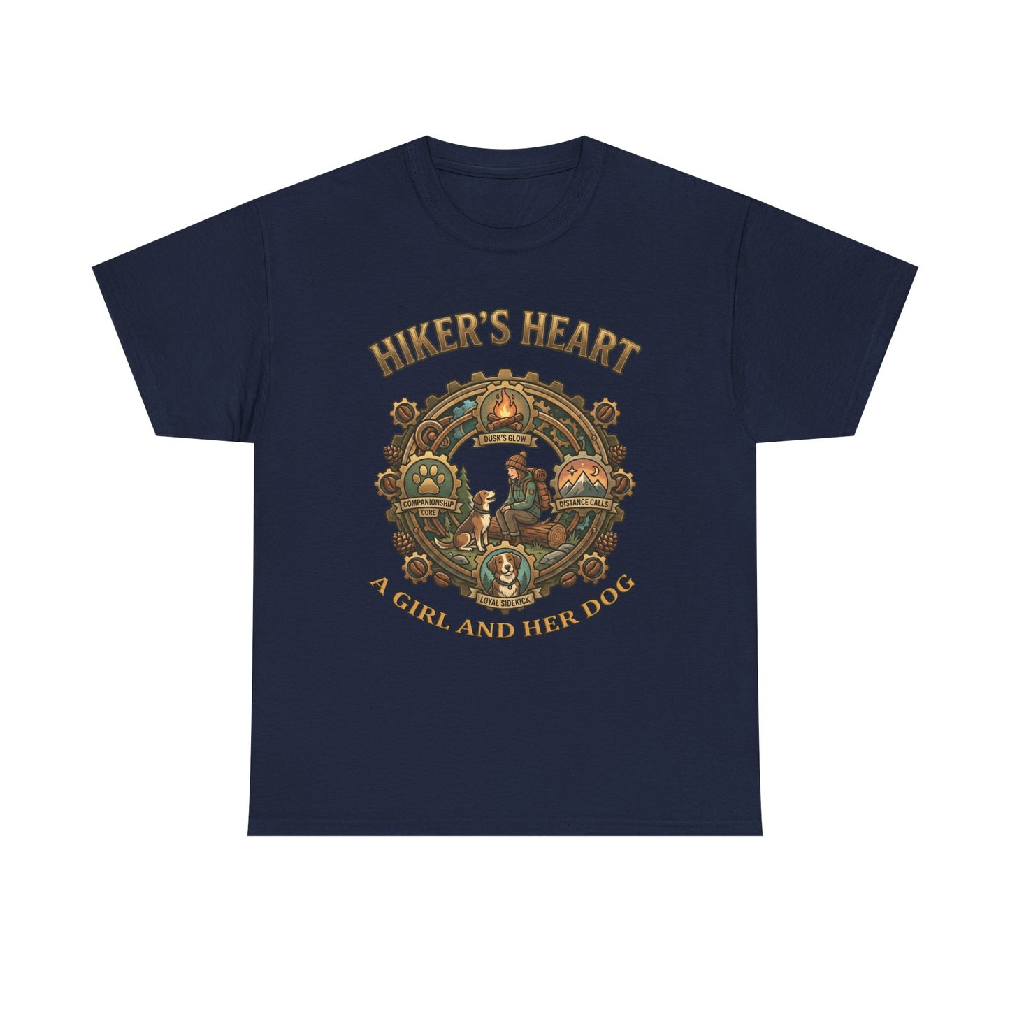 Hiker's Heart  — "A Girl and Her Dog" Vintage Outdoor Tee