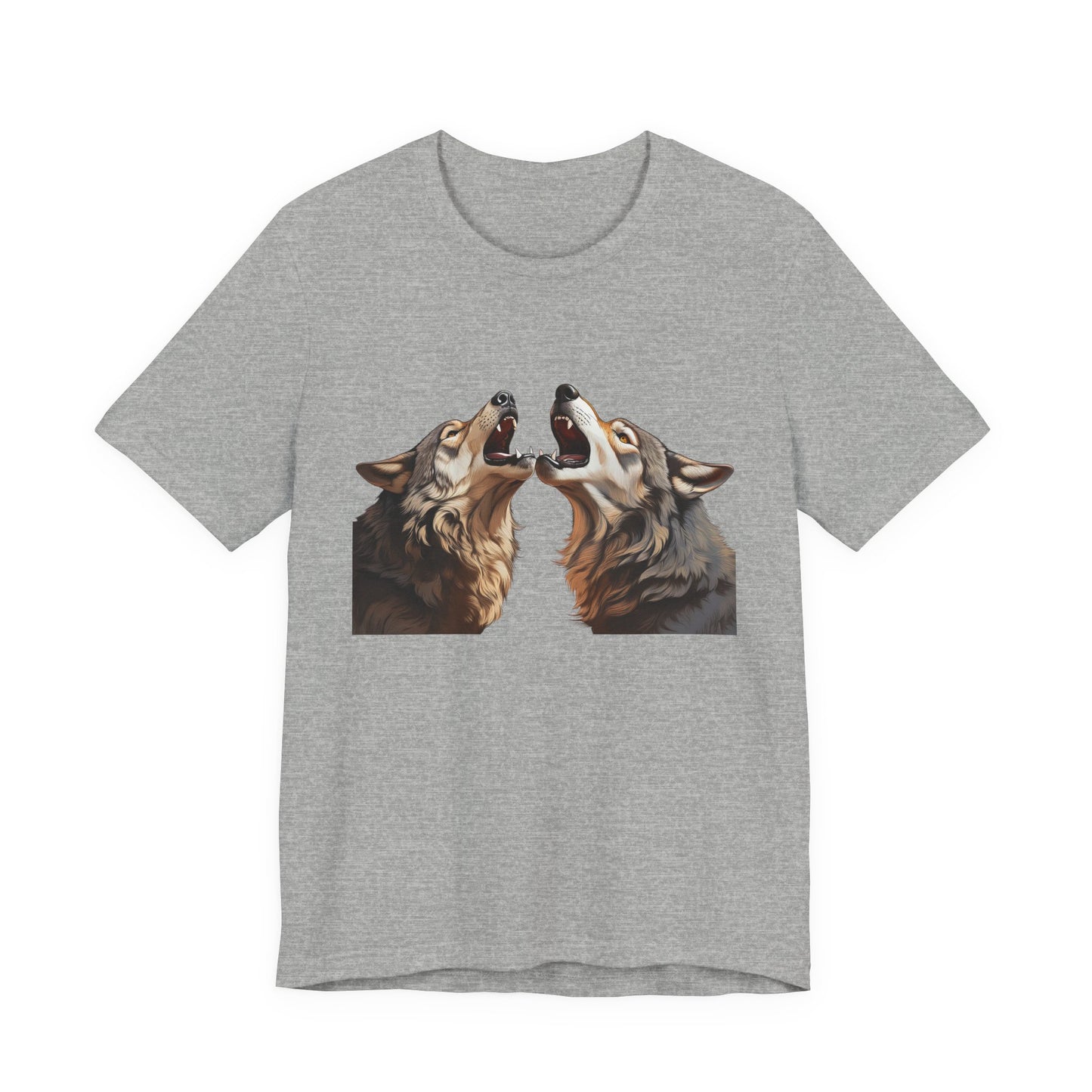 Dualing Wolf Howls - T‑Shirt