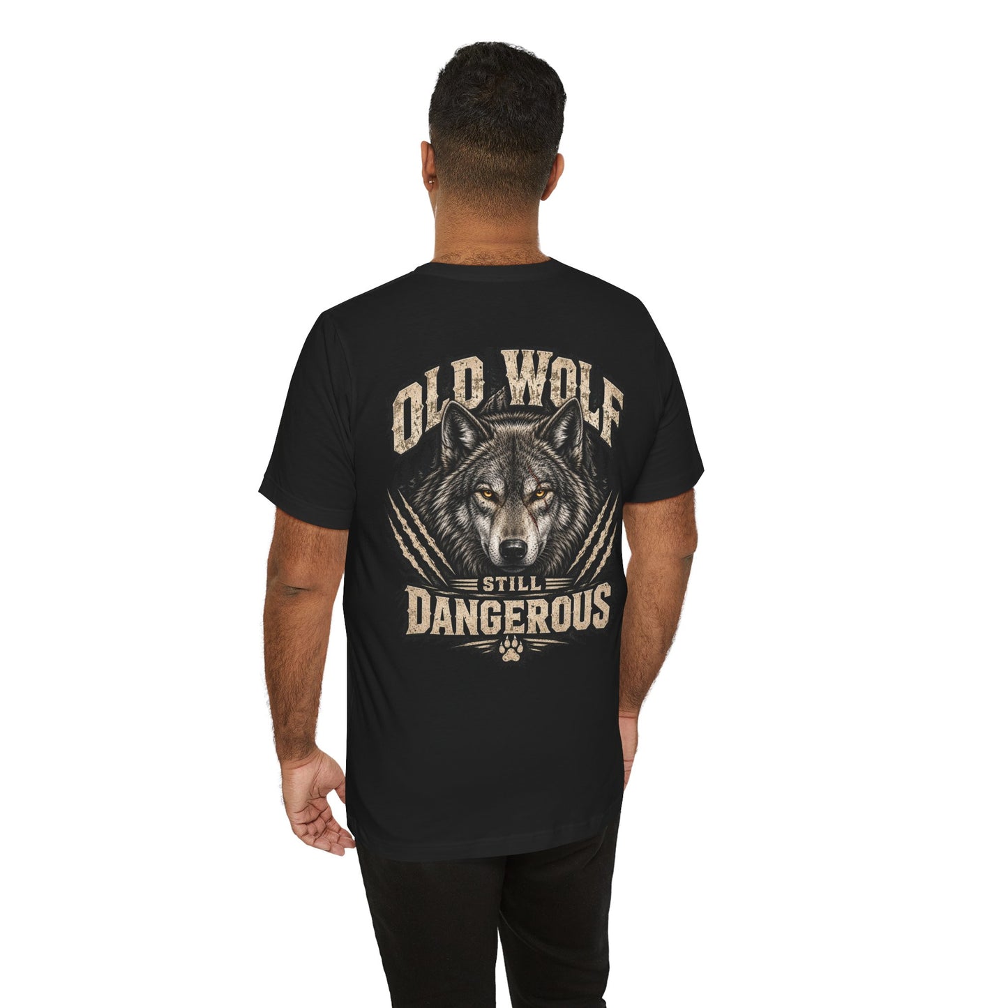 Old Wolf Still Dangerous T‑Shirt – 'Dog Dad' Graphic Tee