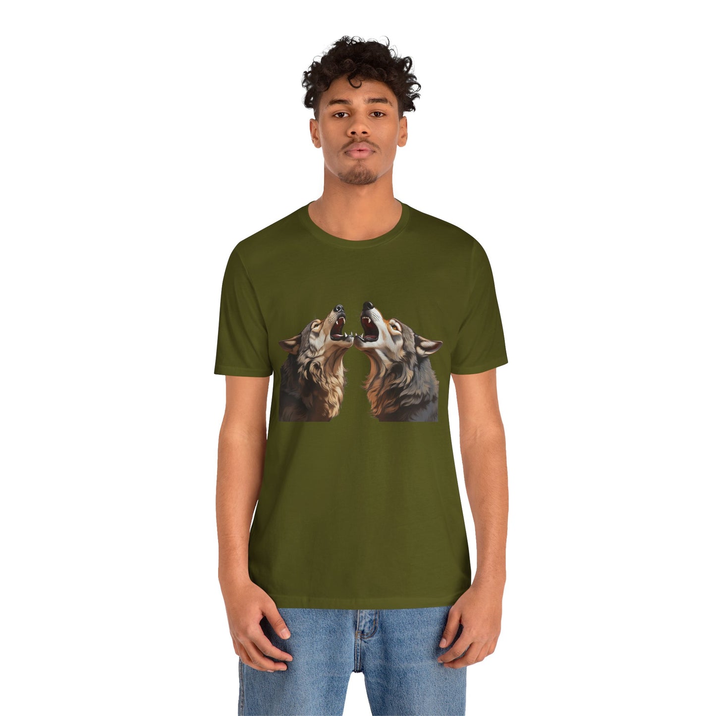 Dualing Wolf Howls - T‑Shirt