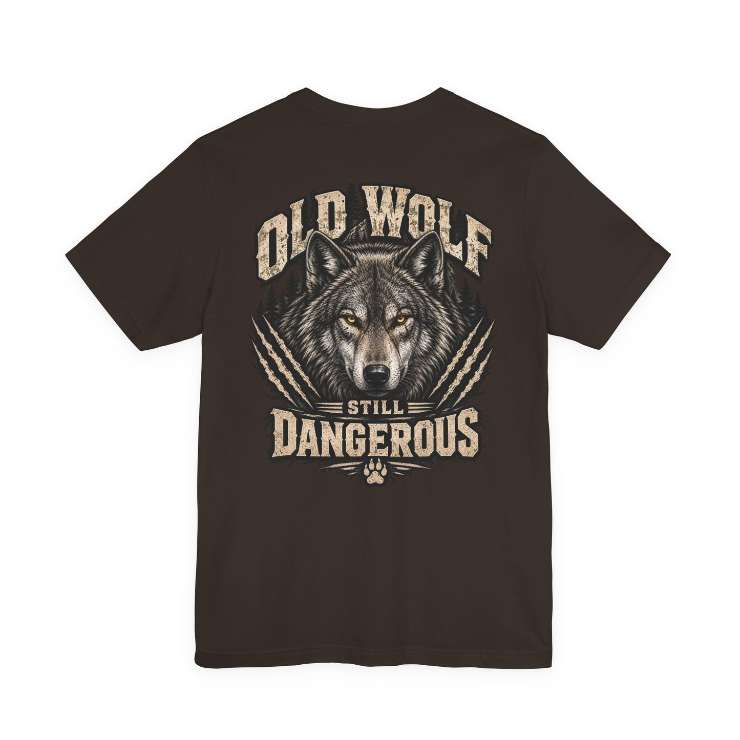 Old Wolf Still Dangerous T‑Shirt – 'Dog Dad' Graphic Tee