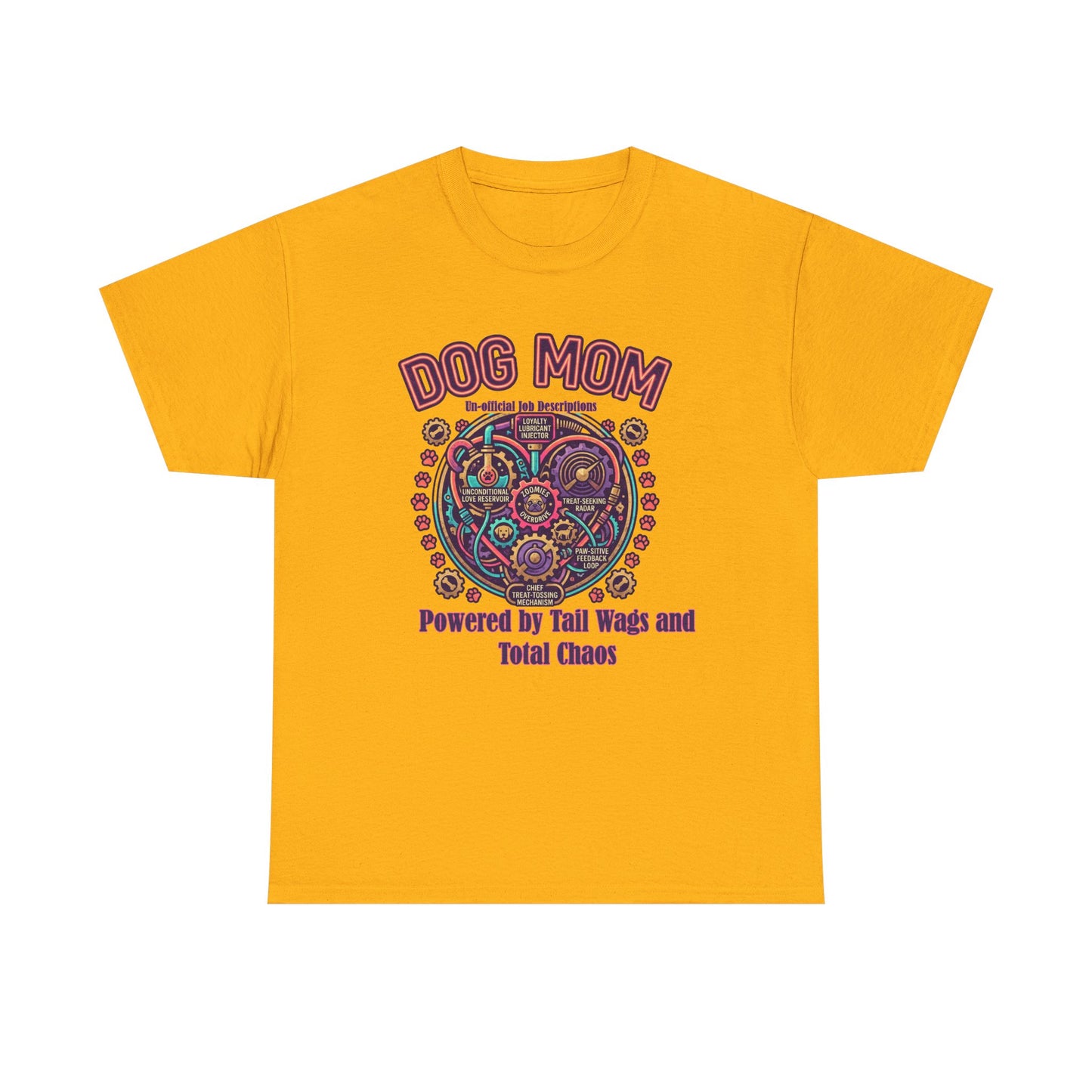 Dog Mom T-Shirt —Colorful Heart Pet Mom