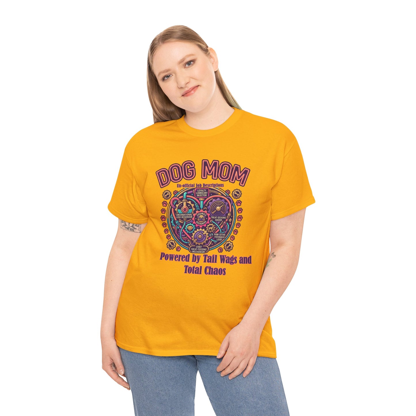 Dog Mom T-Shirt —Colorful Heart Pet Mom