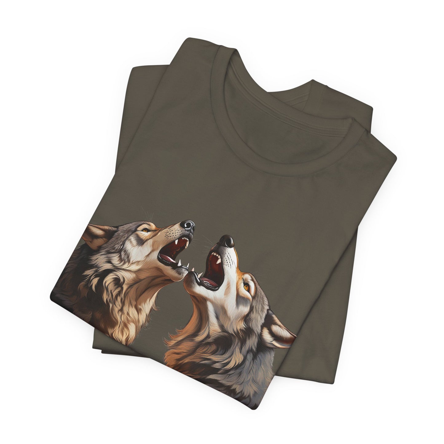 Dualing Wolf Howls - T‑Shirt