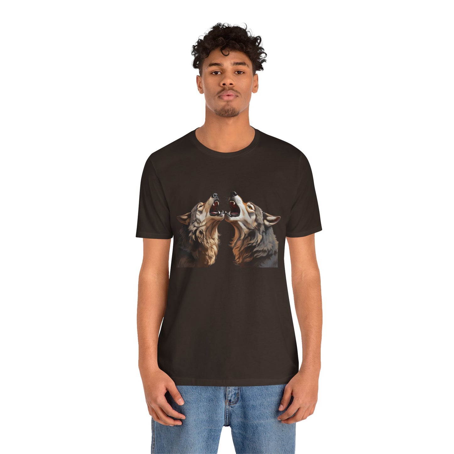 Dualing Wolf Howls - T‑Shirt