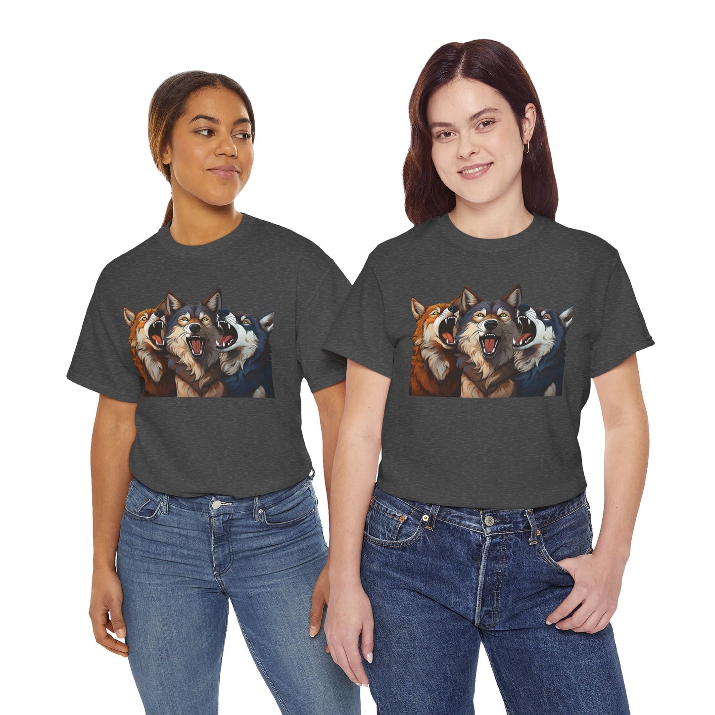 SINGING TRIO of WOLVES - T SHIRT
