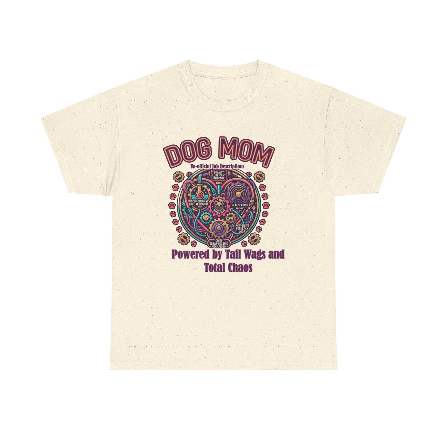 Dog Mom T-Shirt —Colorful Heart Pet Mom